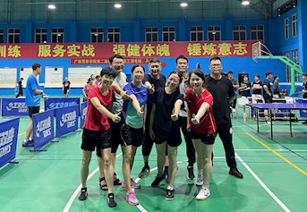 公共基础教研部喜获beat365官网第二届体育节教职工乒乓球赛团体第六名