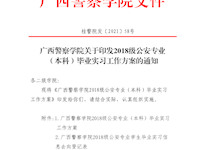 beat365唯一官方网站关于印发2018级公安专业（本科）毕业实习工作方案的通知